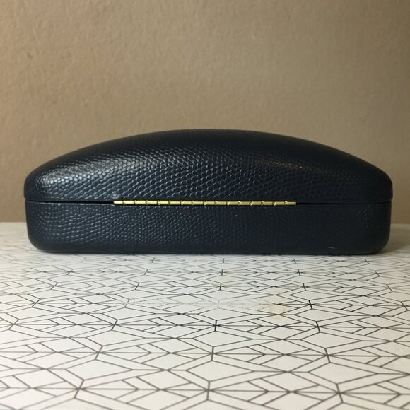 𝐁𝐑𝐎𝐎𝐊𝐒 𝐁𝐑𝐎𝐓𝐇𝐄𝐑𝐒 🐑 Navy Blue Hardshell Eyeglass Sunglass Case - Picture 7 of 7